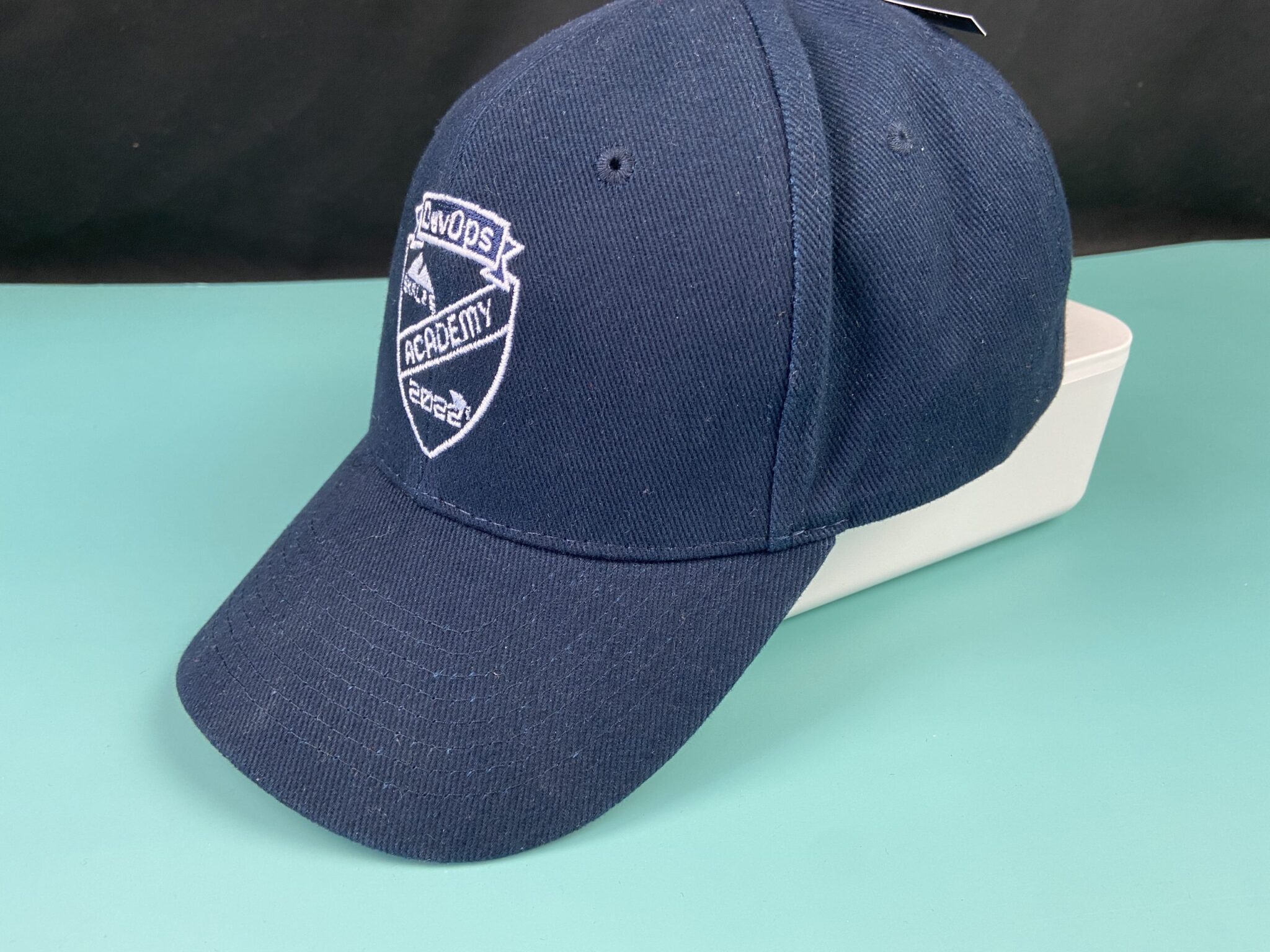casquette coton bleue