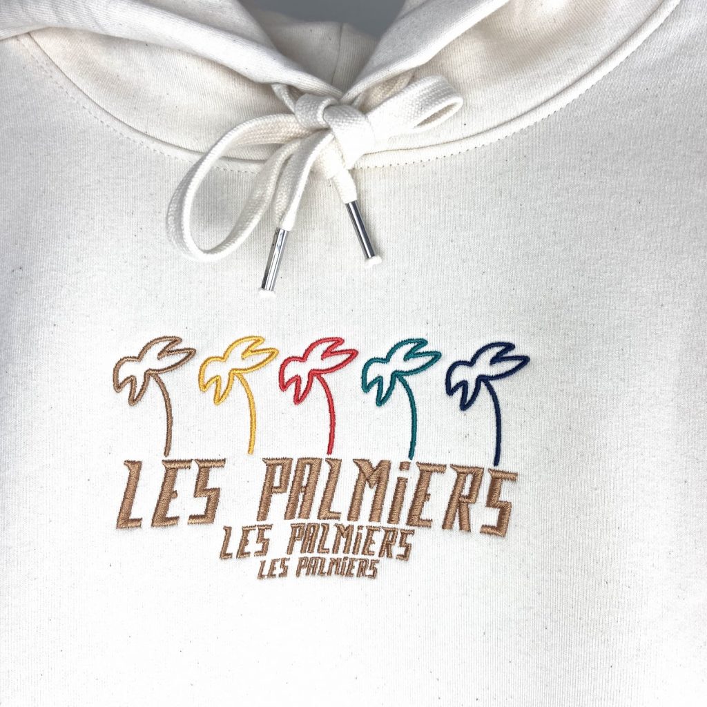 palmiers marque sweat shirt broderie6