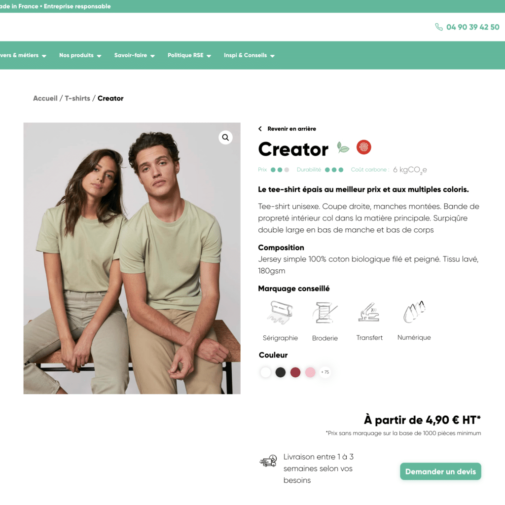 fiche produit images