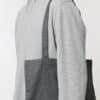 light tote bag anthracite studio front detail 0