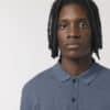prepster long sleeve dark heather blue front detail 0