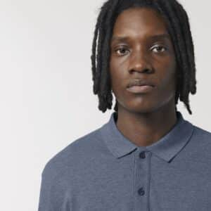 prepster long sleeve dark heather blue front detail 0