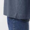 prepster long sleeve dark heather blue front detail 2