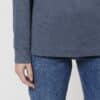 prepster long sleeve dark heather blue front detail 6