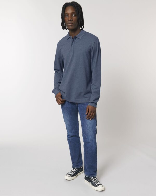prepster long sleeve dark heather blue front main 0