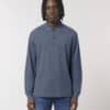 prepster long sleeve dark heather blue front main 1