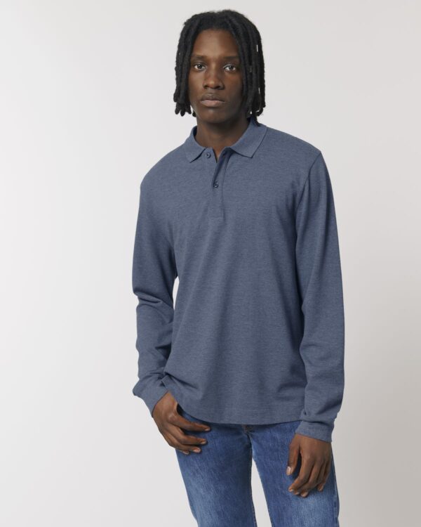 prepster long sleeve dark heather blue front main 2