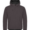 0200912 945 classicsoftshellhoody darkgrey front