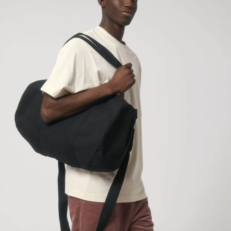 duffle bag black studio front main 0