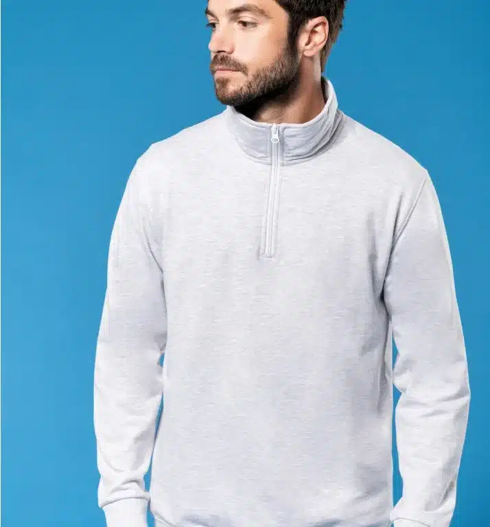 sweat col zippé k478