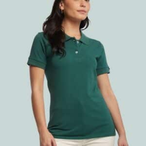 polo beauvoir vert bouteille