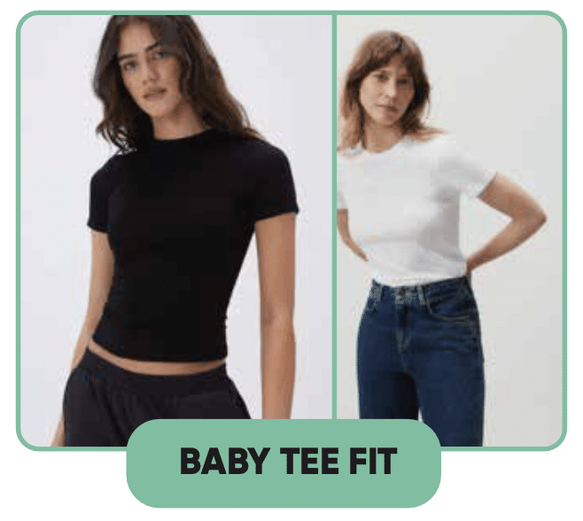 t-shirt tendance baby tee fit