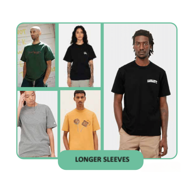 t shirt longer sleeve