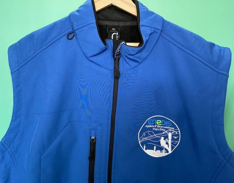 Softshell, Broderie, BTP