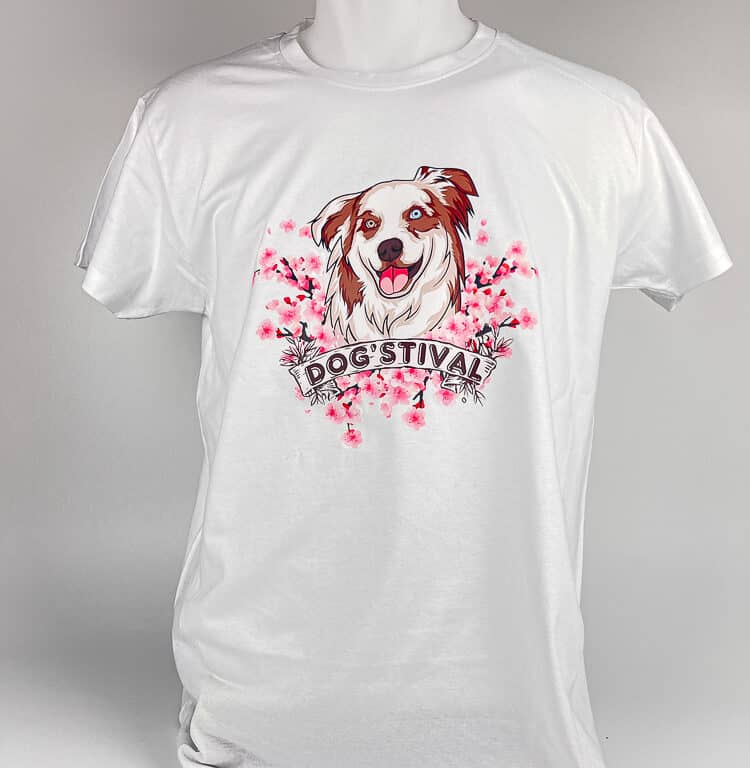dog stival festival & evenementiel tee shirt basik 150 transfert