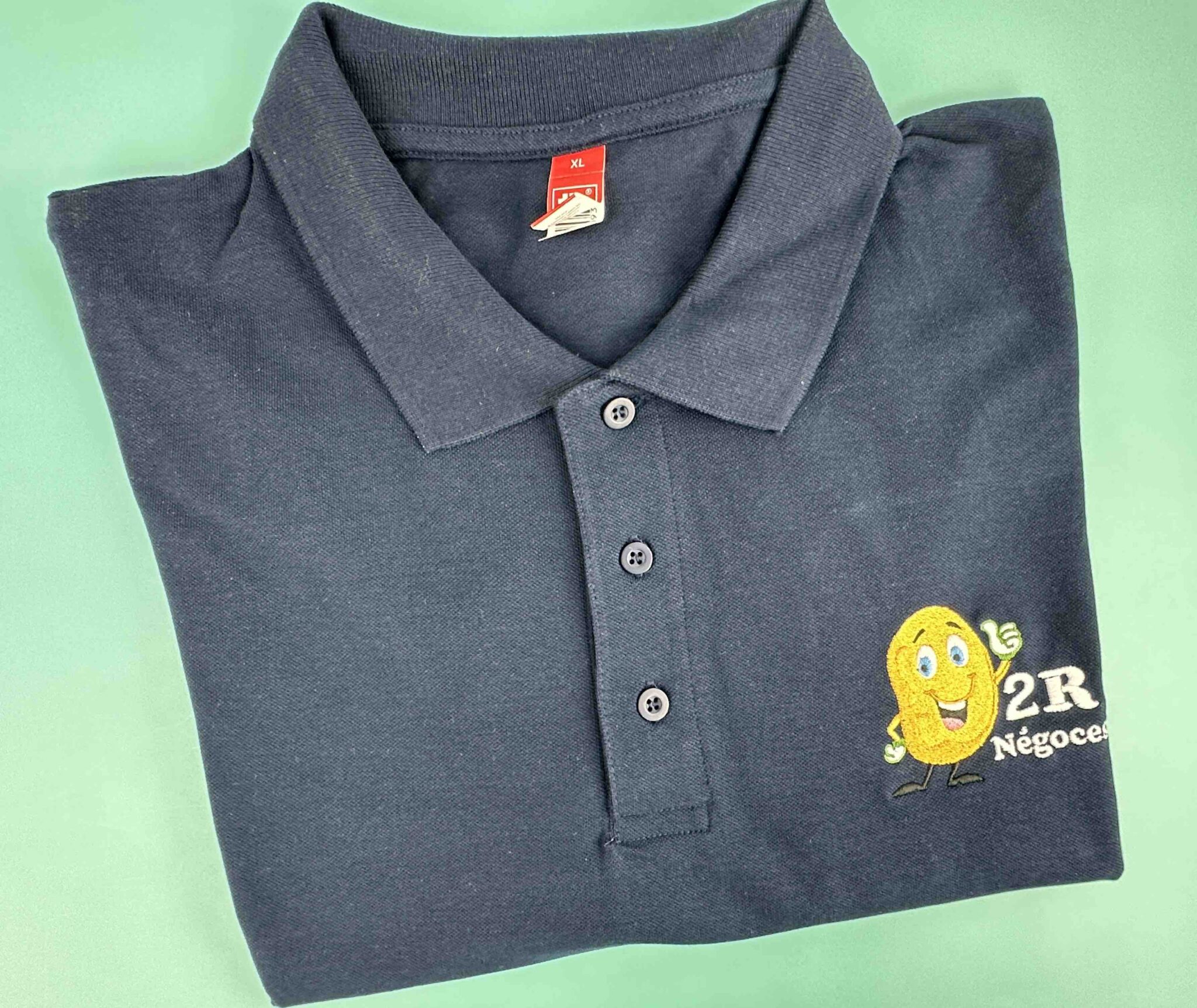 2 r negoces commerces et magasins polo basik by ikone broderie