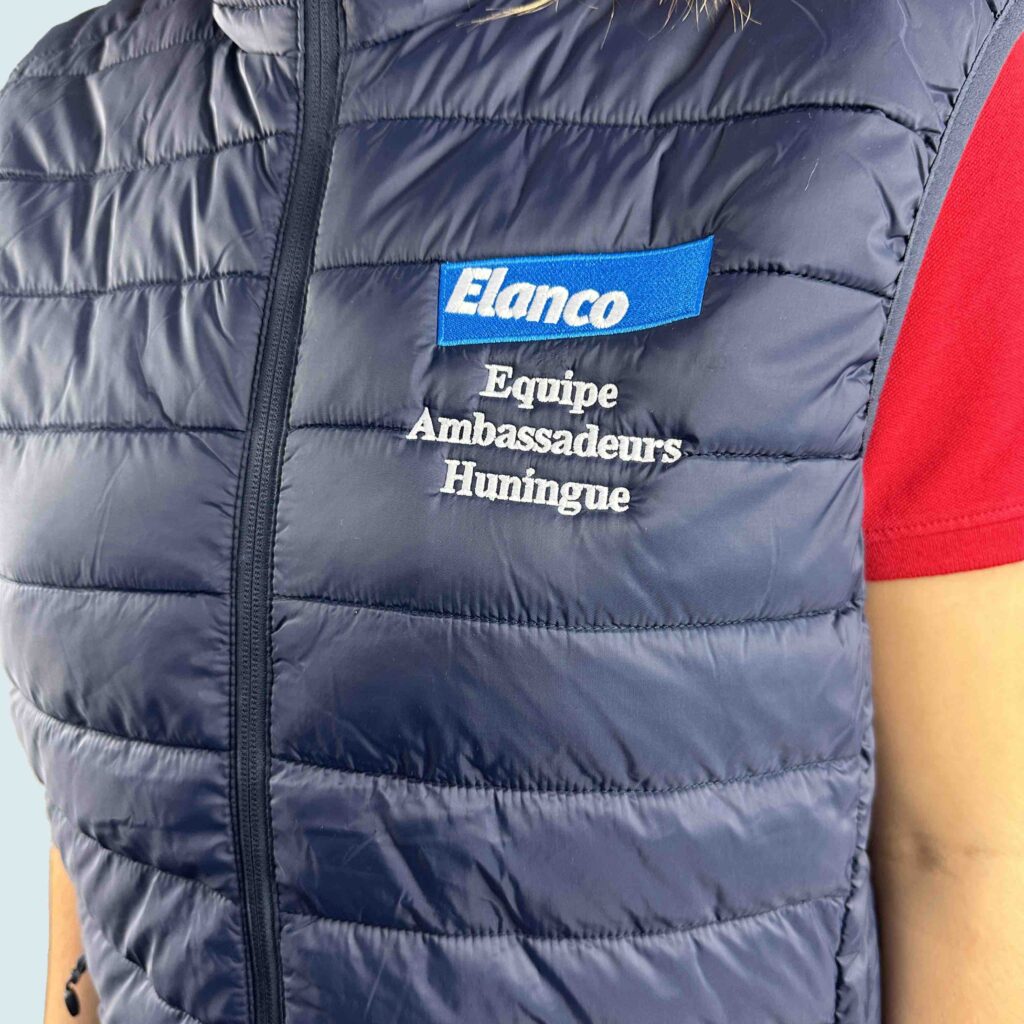 elanco industrie veste femme sans manche kariban broderie3