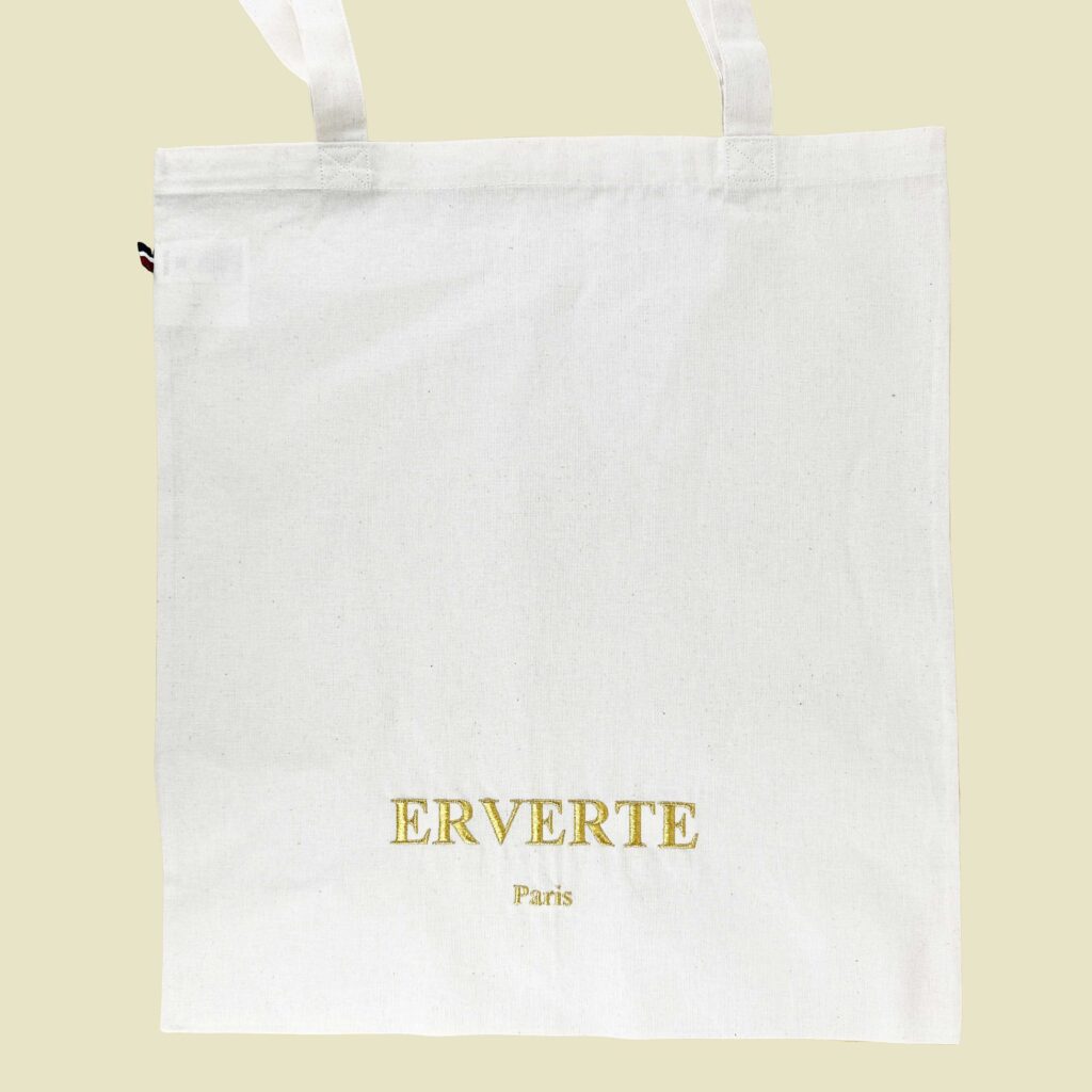 erverte paris createurs marques et ecommerce tote bag coton bio mif broderie