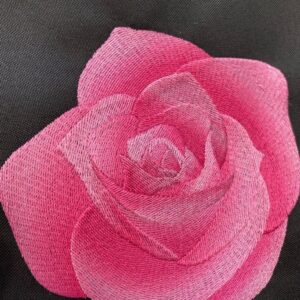 Broderie sur textile : point tatami