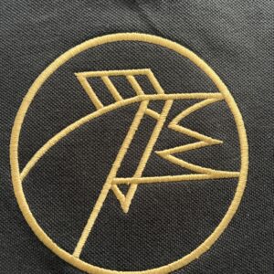 Broderie sur textile : point bourdon