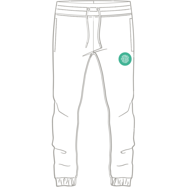 jogging petit logo jambe gauche