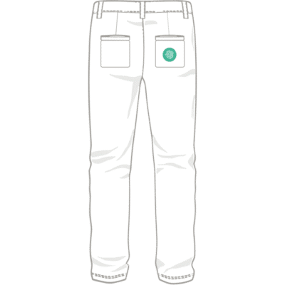 pantalon petit logo dos