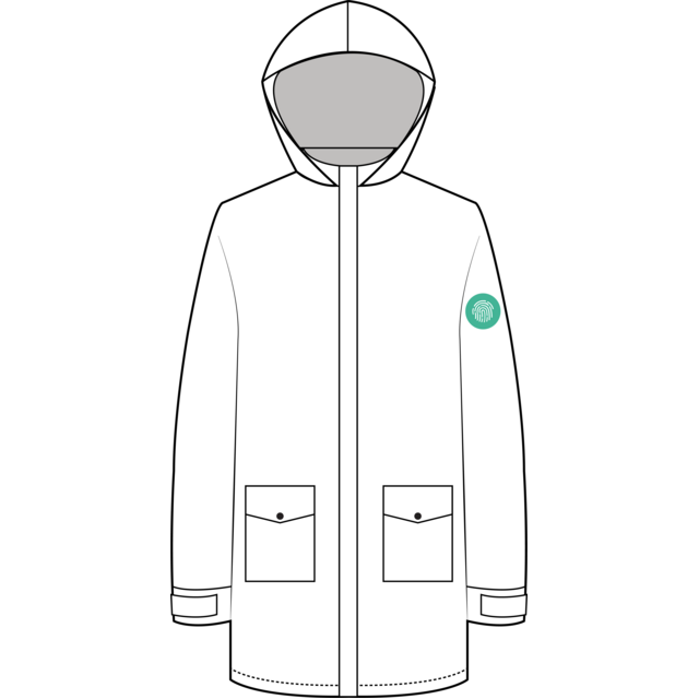 parka capuche manche