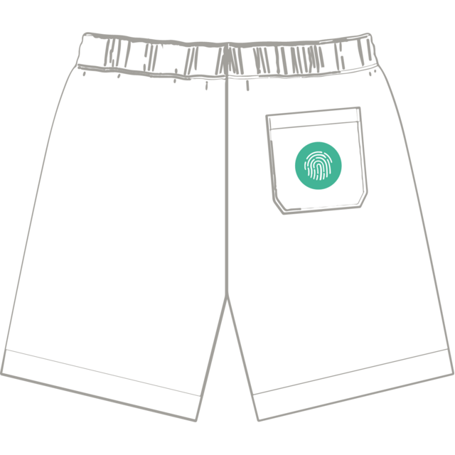 short petit logo dos